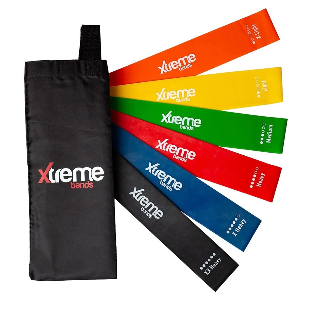 Xtreme Bands 6 Pack Resistance Loop Fitness Set NWT